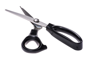 sewing scissors on white