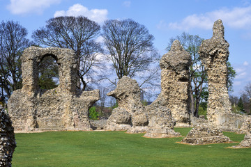 Abbey ruins. Bury St. Edmunds. Suffolk. England