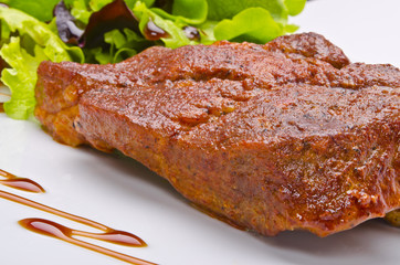 Fleisch vom Schweinenacken