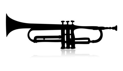 Naklejka premium Saxophone noir