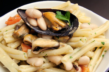 Pasta fagioli e cozze