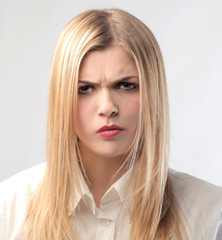 Offended woman