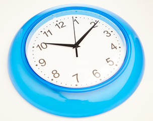 blue office clock