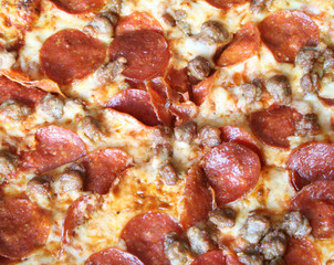 Pepperoni Pizza Background