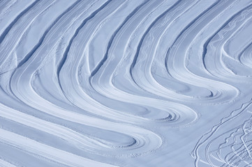 Cross-country skiing slopes in the Alps, Austria