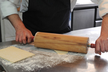 Der Koch bei der Arbeit