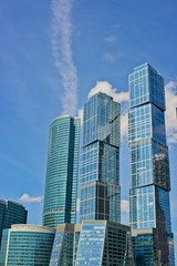 Fototapeta na wymiar Wieżowce Moskwy