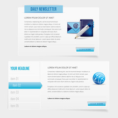 Modern web design elements - vector file