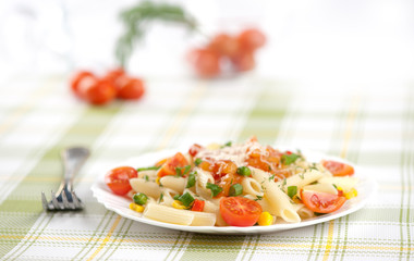 Pasta with tomatoes