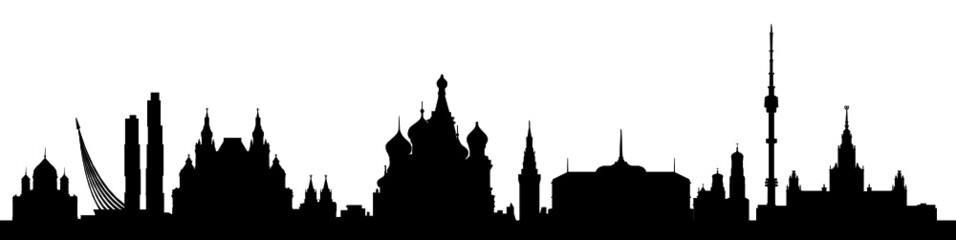 Moskauer Skyline - obrazy, fototapety, plakaty