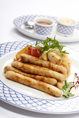 sausages and potatoes
