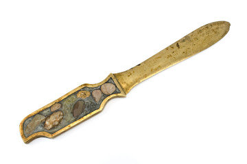 Antique letter opener brass knife