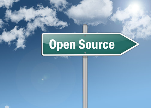 Signpost "Open Source"
