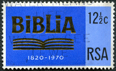 SOUTH AFRICA - 1970: shows Bible, dedicated 150th anniversary of