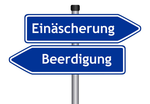 Ein&auml;scherung oder Beerdigung