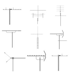 3d render of aerial equipments