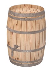 3d render of wooden barrel