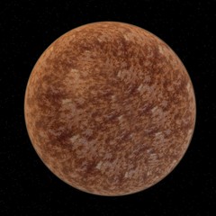 3d render of venus planet