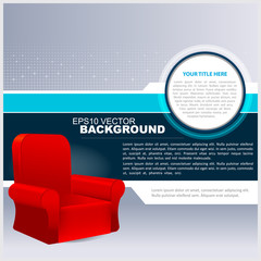 Vector Abstract Background With Chair