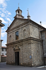 Fototapeta na wymiar St. Lorenzo Church. Bobbio. Emilia-Romania. Włochy.
