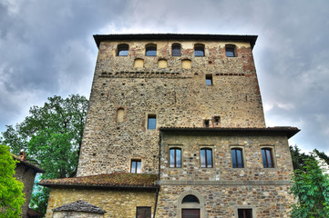 Obraz premium Malaspina-Dal Verme Castle. Bobbio. Emilia-Romagna. Italy.