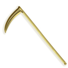 Fototapeta premium Ícone dourado - gadanha