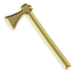 Ícone dourado - machado