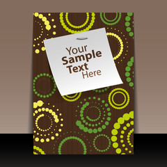 Brown Flyer or Cover Design in Freely Editable Vector Format