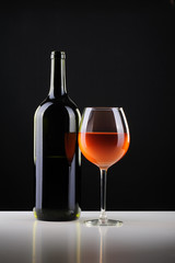 Wine and wineglass