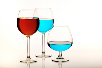 Red and Blue Drinks