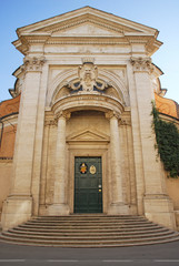 Fototapeta na wymiar Rome Saint Andrea church at Quirinale