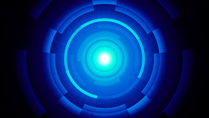 Lichtfusions-Effekt Blau