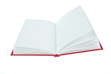 Blank opened book