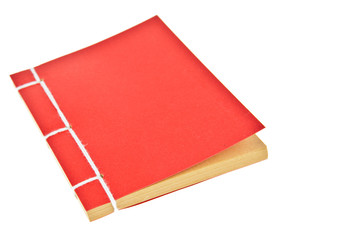 Red book isolated on white background