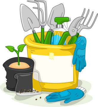 Garden Gloves clip art preview