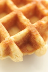 Close up of waffle