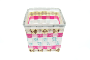 Colorful plastic basket