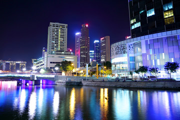 Naklejka na ściany i meble Singapore at night