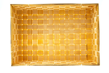 Wicker Box isolated on white background