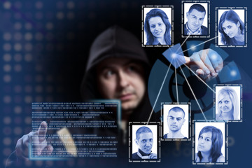hacker working