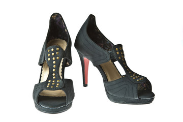 Women's shoes isolated on white background