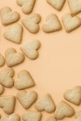 Heart-shaped cookies