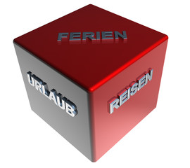 3D ZauberWuerfel - URLAUB - REISEN - FERIEN