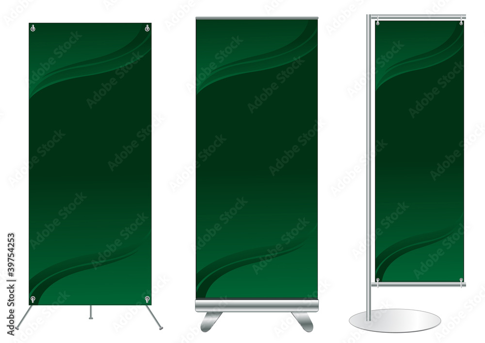Poster set of banner stand display