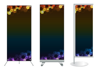 roll up banner stand display