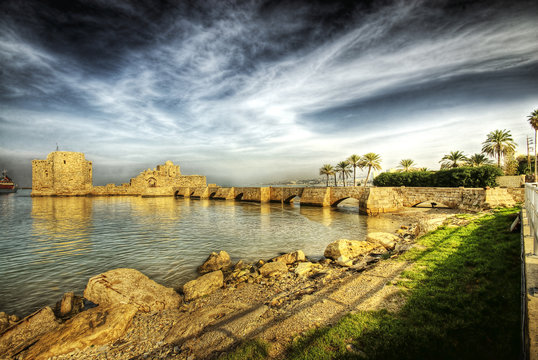 Sidon Crusader Sea Castle (Lebanon)