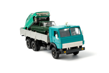 Transportation of toy cars for disposal