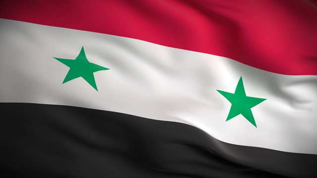 Syrian Flag HD. Looped.
