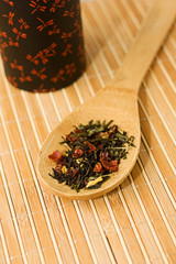 Green tea with berries.