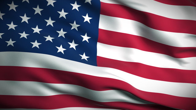 USA Flag HD. Looped.